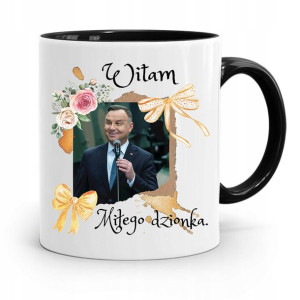 Kubek Czarny Prezydenta Andrzej Duda Pis Prezent