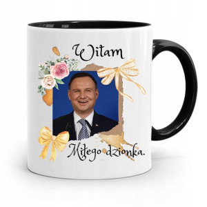 Kubek Czarny Prezydenta Andrzej Duda Pis Prezent