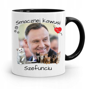 Kubek Czarny Prezydenta Andrzej Duda Pis Prezent