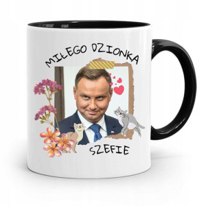 Kubek Czarny Prezydenta Andrzej Duda Pis Prezent
