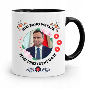 Kubek Czarny Prezydenta Andrzej Duda Pis Prezent