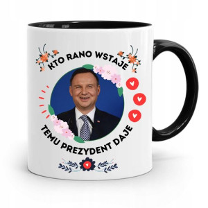 Kubek Czarny Prezydenta Andrzej Duda Pis Prezent