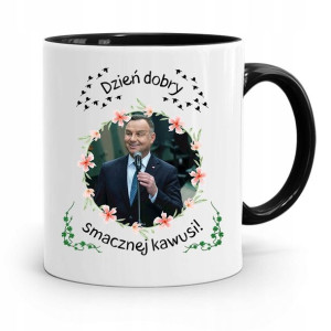Kubek Czarny Prezydenta Andrzej Duda Pis Prezent