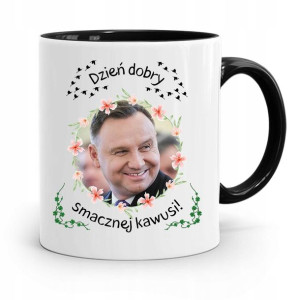 Kubek Czarny Prezydenta Andrzej Duda Pis Prezent