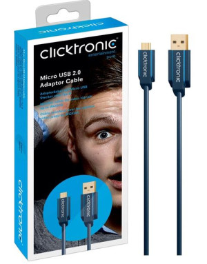 CLICKTRONIC Kabel USB 2.0 - microUSB 0,5m
