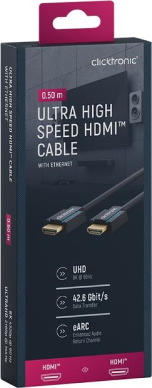 Clicktronic Kabel Hdmi 2.1 8k 60hz 0,5m