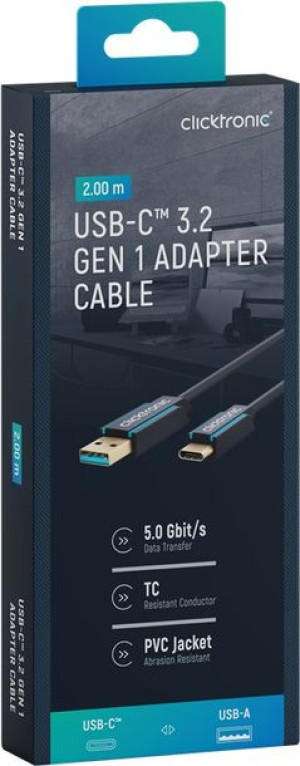 Clicktronic Kabel Usb 3.0 - Usb-c 2m
