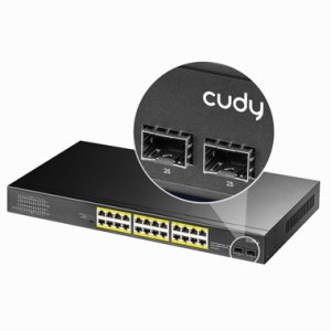 SWITCH PoE+ 24port FS1028PS2 300W Gigabit 2x SFP