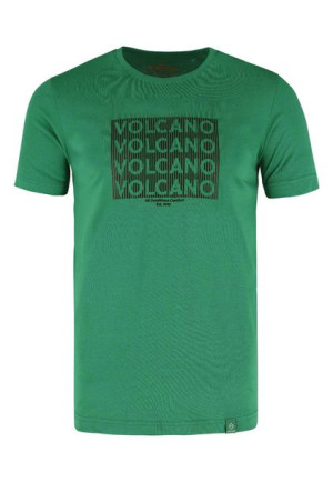 Męska Koszulka Z Krótkim Rękawem Zielona Volcano T-john L