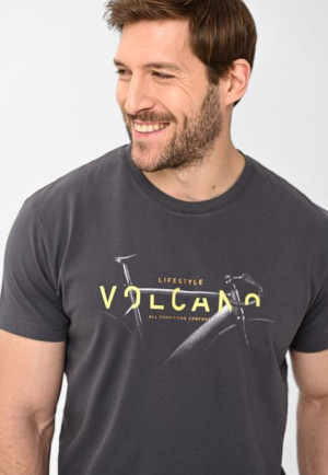 Męska Koszulka T-shirt Z Nadrukiem Volcano T-bicc L