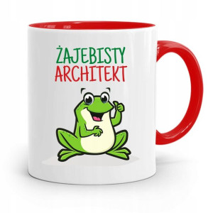 Kubek Czerwony Architekta Żajebisty Architekt