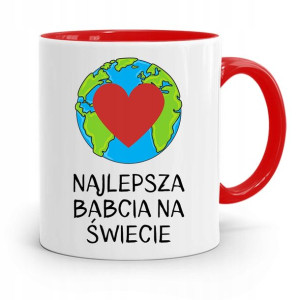 Kubek Czerwony Dla Babci Na Imieniny Najlepsza