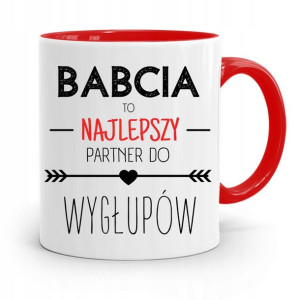 Kubek Czerwony Dla Babci Najlepszy Partner