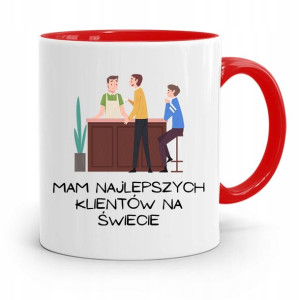 Kubek Czerwony Dla Barmana Najlepszi Klienci