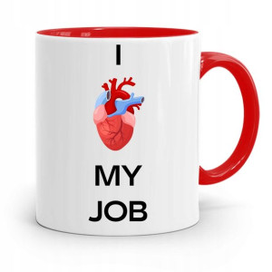 Kubek Czerwony Dla Doktora I Love My Job