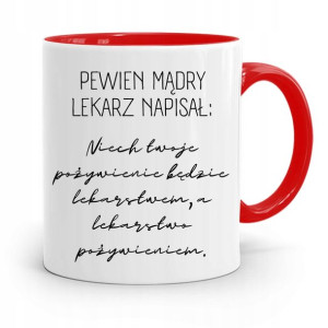 Kubek Czerwony Dla Doktora Pewien Mądry Lekarz