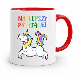Kubek Czerwony Dla Dzieci Najlepszy Przyjaciel