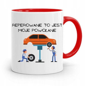 Kubek Czerwony Dla Mechanika Reperowanie Powołanie