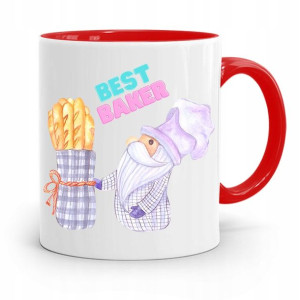 Kubek Czerwony Dla Piekarza Best Baker Prezent