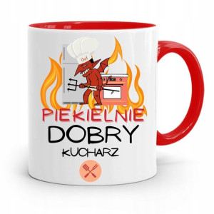 Kubek Czerwony Dla Piekielnie Dobrego Kucharza