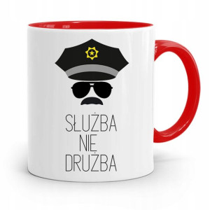 Kubek Czerwony Dla Policjanta Służba Nie Drużba