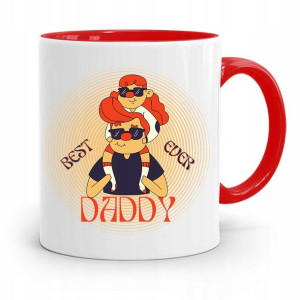 Kubek Czerwony Dla Taty Ojca Best Daddy Ever