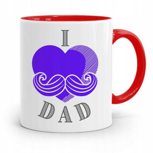 Kubek Czerwony Dla Taty Ojca I Love Dad Prezent