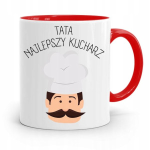 Kubek Czerwony Dla Taty Ojca Najlepszy Kucharz