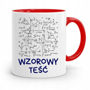 Kubek Czerwony Dla Teścia Wzorowy Teść Prezent