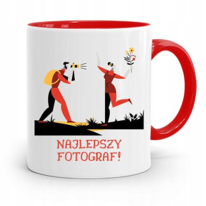 Kubek Czerwony Fotografa Najlepszy Fotograf