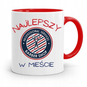 Kubek Czerwony Fryzjera Najlepszy W Mieście