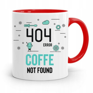 Kubek Czerwony Informatyka Programisty 404 Error