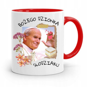 Kubek Czerwony Jan Paweł Ii Papaj Bożego Dzionka