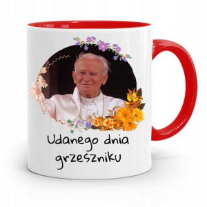 Kubek Czerwony Jan Paweł Ii Papaj Grzeszniku
