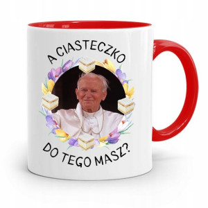 Kubek Czerwony Jan Paweł Ii Papież A Ciasteczko?