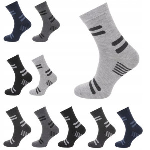 10x Skarpety Robocze Trwałe Bawełniane +5pairs