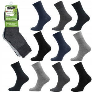 10x Skarpety Bezuciskowe Medical Bamboo 39-42