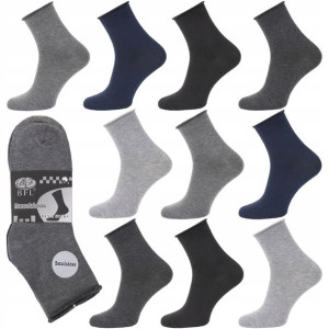 10pak Skarpety Bezuciskowe Bawełniane Mix 43-46