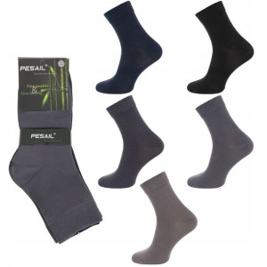 5pak Skarpety Bambusowe Męskie Mix 43-46
