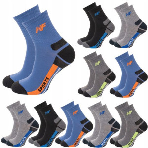 10x Skarpety Sportowe Bawełna Wzór Rozmiar 40-43