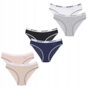 6x Majtki Damskie Figi Bawełniane Rozmiar Xl