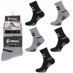 5x Skarpety Ciepłe Gruba Bawełna Termo 40-44