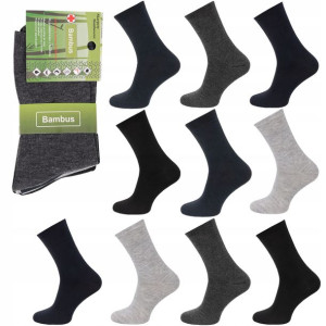10x Skarpety Mix Męskie Bambusowe Rozmiar 39-42