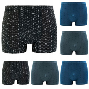 6x Bokserki Męskie Bambusowe Antybakteryjne 6xl