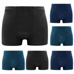 6x Bokserki Męskie Bambusowe Antybakteryjne 4xl