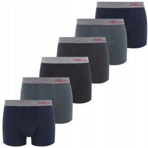 6x Bokserki Uomo Premium Bawełniane Rozmiar Xxl