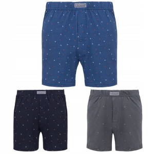 3x Bokserki Luźne Bawełna 100% Cotton World 4xl