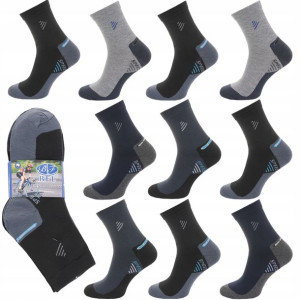 10x Skarpety Bawełniane Męskie Sport Trwałe 43-46