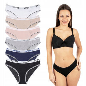 6x Majtki Figi Damskie Bawełniane Rozmiar Xl