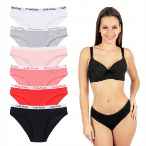 6x Majtki Figi Damskie Bawełniane Rozmiar Xl